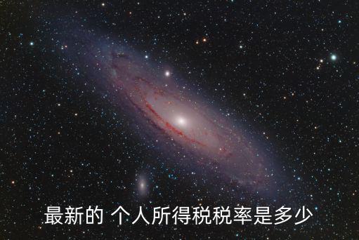 最新的 個人所得稅稅率是多少