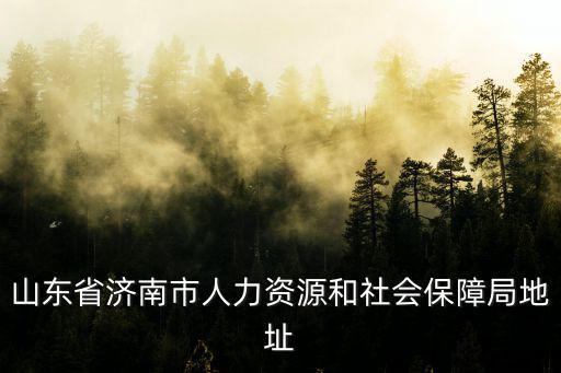 濟(jì)南市社會(huì)保障局，山東省濟(jì)南市人力資源和社會(huì)保障局地址
