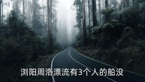瀏陽周洛漂流有3個人的船沒