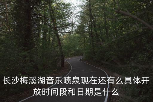 長沙梅溪湖音樂噴泉現在還有么具體開放時間段和日期是什么