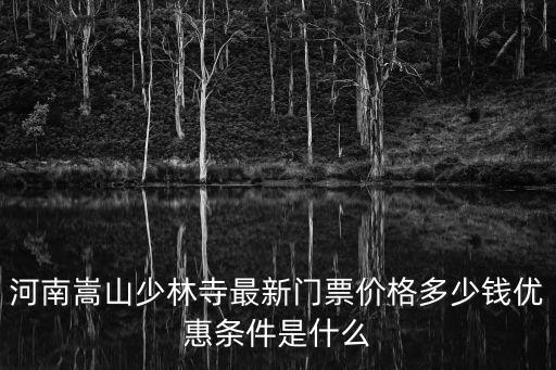 河南嵩山少林寺最新門票價格多少錢優(yōu)惠條件是什么