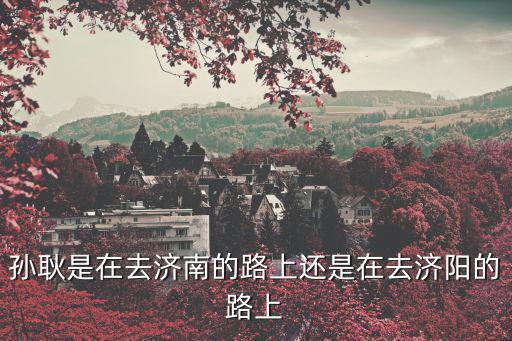 孫耿是在去濟(jì)南的路上還是在去濟(jì)陽的路上
