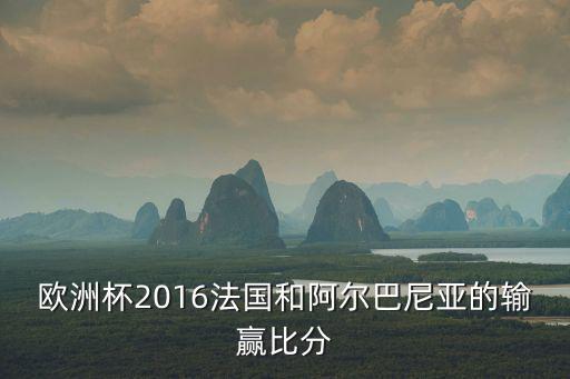 歐洲杯2016法國和阿爾巴尼亞的輸贏比分