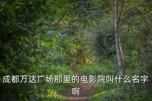 成都萬達電影城，成都萬達廣場那里的電影院叫什么名字啊