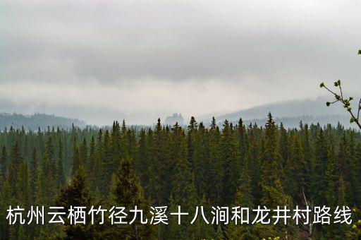 杭州云棲竹徑九溪十八澗和龍井村路線