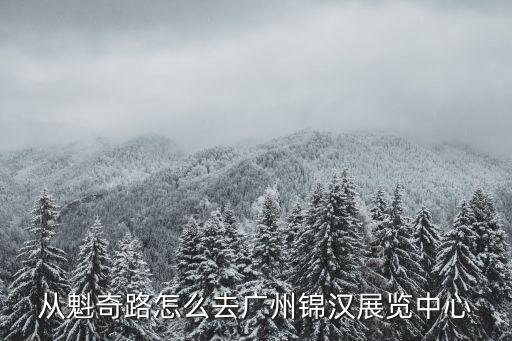 從魁奇路怎么去廣州錦漢展覽中心