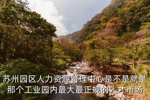 蘇州工業園區人力資源管理中心，蘇州園區人才市場是不是就是人力資源中心