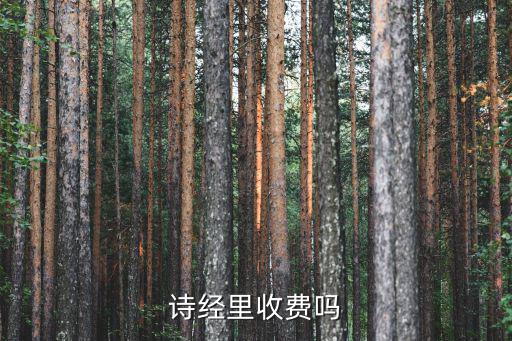 詩經(jīng)里收費(fèi)嗎