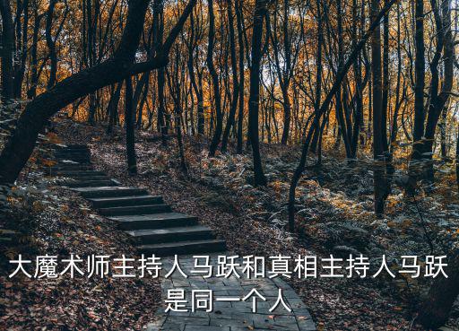 大魔術(shù)師主持人馬躍和真相主持人馬躍是同一個人