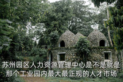 蘇州園區人力資源管理中心是不是就是那個工業園內最大最正規的人才市場
