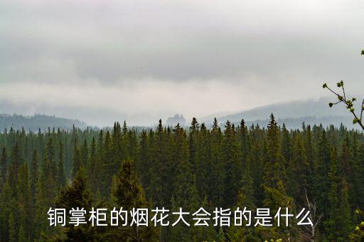 銅掌柜的煙花大會指的是什么