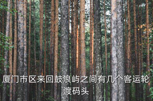 廈門市區(qū)來回鼓浪嶼之間有幾個客運輪渡碼頭