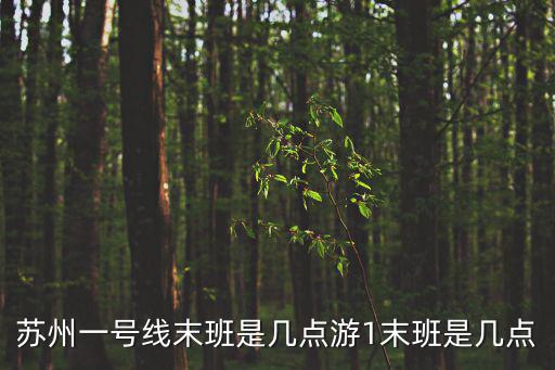 蘇州一號(hào)線末班是幾點(diǎn)游1末班是幾點(diǎn)
