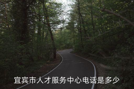 宜賓市人才服務中心電話是多少