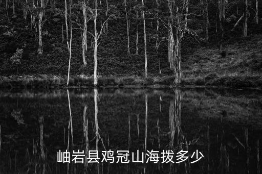 岫巖縣雞冠山海撥多少