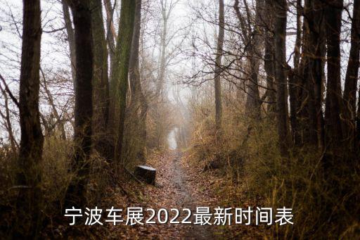 寧波車展2022最新時間表