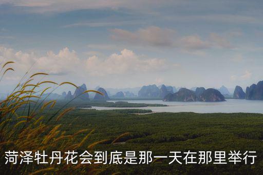 菏澤牡丹花會到底是那一天在那里舉行