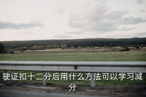 駛證扣十二分后用什么方法可以學(xué)習(xí)減分