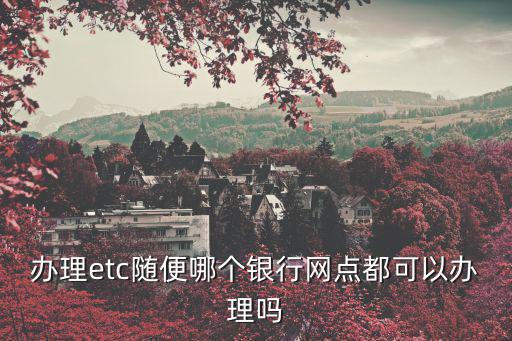 辦理etc隨便哪個銀行網點都可以辦理嗎