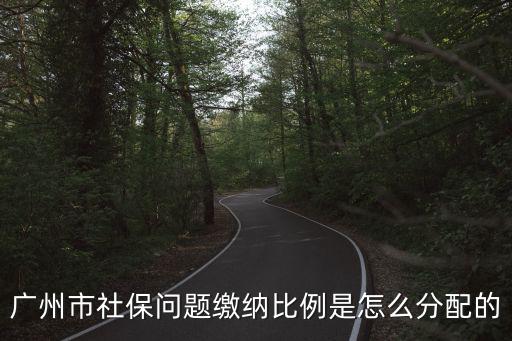 廣州市社保問題繳納比例是怎么分配的