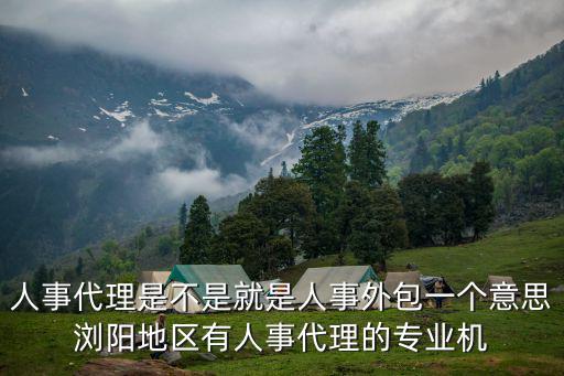 人事代理是不是就是人事外包一個(gè)意思瀏陽(yáng)地區(qū)有人事代理的專業(yè)機(jī)