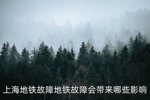 上海地鐵故障地鐵故障會帶來哪些影響