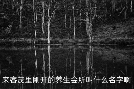 來客茂里剛開的養生會所叫什么名字啊
