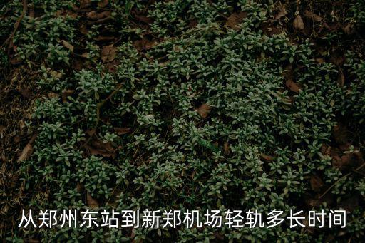 從鄭州東站到新鄭機場輕軌多長時間