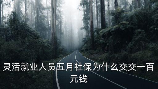 靈活就業(yè)人員社保繳費(fèi)，靈活就業(yè)人員五月社保為什么交交一百元錢