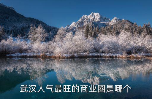 武漢人氣最旺的商業圈是哪個