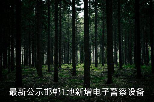 電子警察設備，交警電子眼設備有哪些