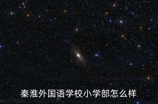 秦淮外國語學校小學部怎么樣