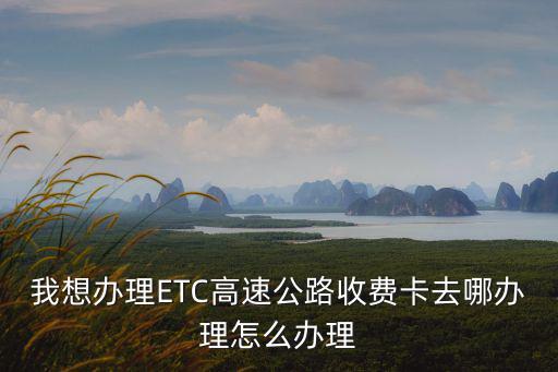 我想辦理ETC高速公路收費卡去哪辦理怎么辦理