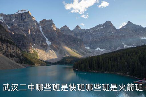 武漢市第二中學，武漢二中哪些班是快班哪些班是火箭班