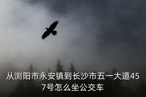 從瀏陽市永安鎮(zhèn)到長沙市五一大道457號怎么坐公交車