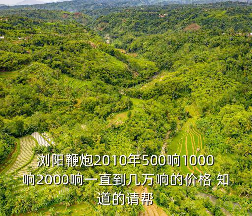 瀏陽鞭炮，瀏陽鞭炮2010年500響1000響2000響一直到幾萬響的價格 知道的請幫