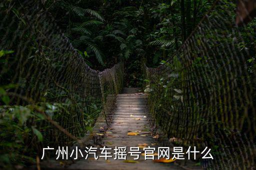 廣州小汽車搖號(hào)官網(wǎng)是什么