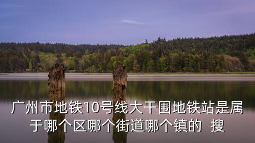 廣州市地鐵10號線大干圍地鐵站是屬于哪個區哪個街道哪個鎮的  搜