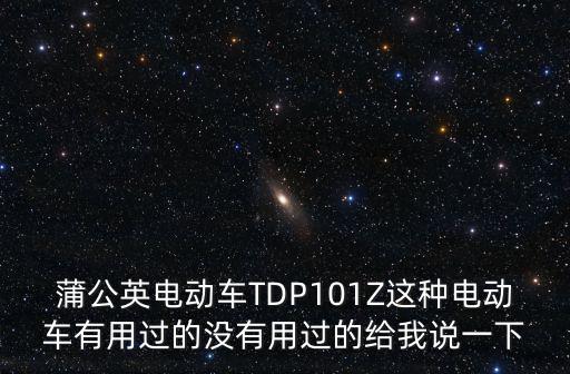 蒲公英電動車TDP101Z這種電動車有用過的沒有用過的給我說一下