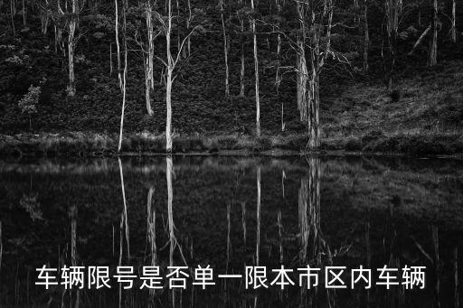 車(chē)輛限號(hào)，車(chē)輛限號(hào)是否單一限本市區(qū)內(nèi)車(chē)輛