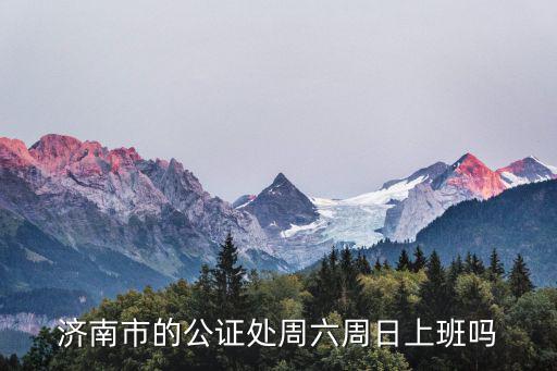 濟南市的公證處周六周日上班嗎