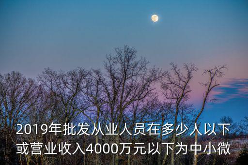 中小微企業標準，國有大中型企業和小企業的劃分標準是什么
