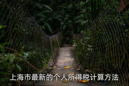 上海市最新的個人所得稅計算方法