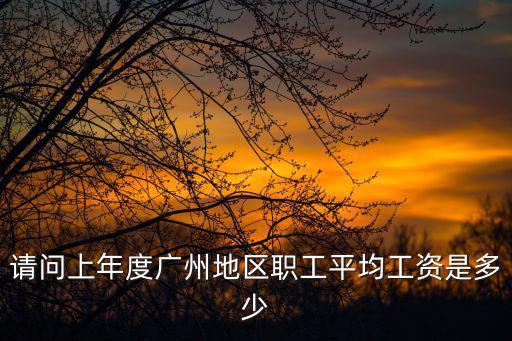 請問上年度廣州地區職工平均工資是多少