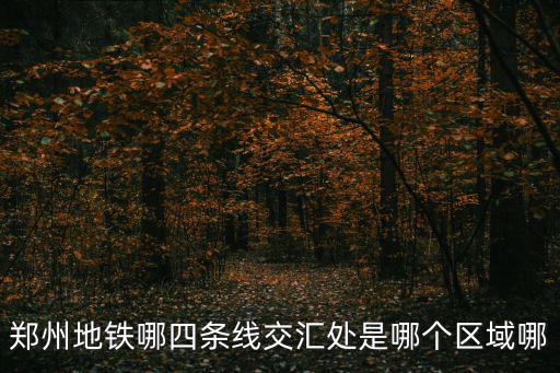 鄭州地鐵哪四條線交匯處是哪個區(qū)域哪