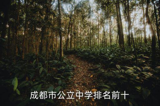 成都市公立中學排名前十