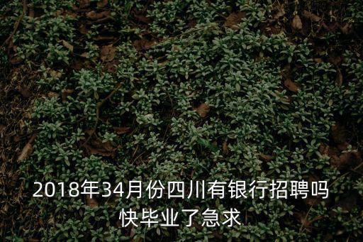 2018年34月份四川有銀行招聘嗎快畢業(yè)了急求