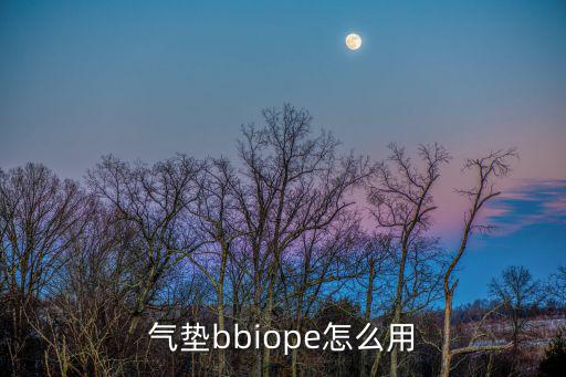 氣墊bbiope怎么用