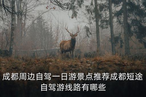 成都周邊自駕一日游景點推薦成都短途自駕游線路有哪些