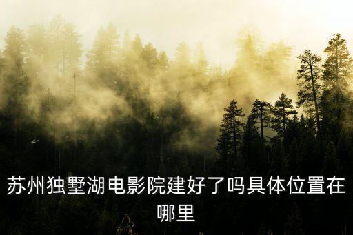 獨墅湖影劇院，獨墅湖影劇院的公交線路是什么